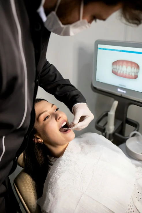Adult patient at mend dental