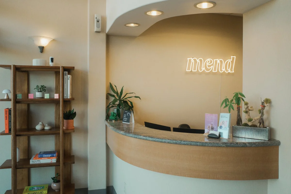 Book a dental appointment at mend dental Irvine