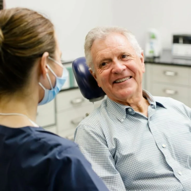 Older adult patient at mend dental