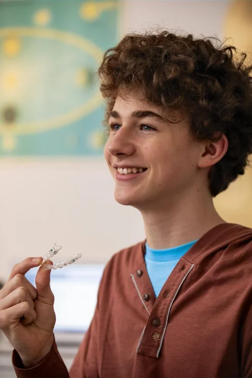 Teen patient at mend dental